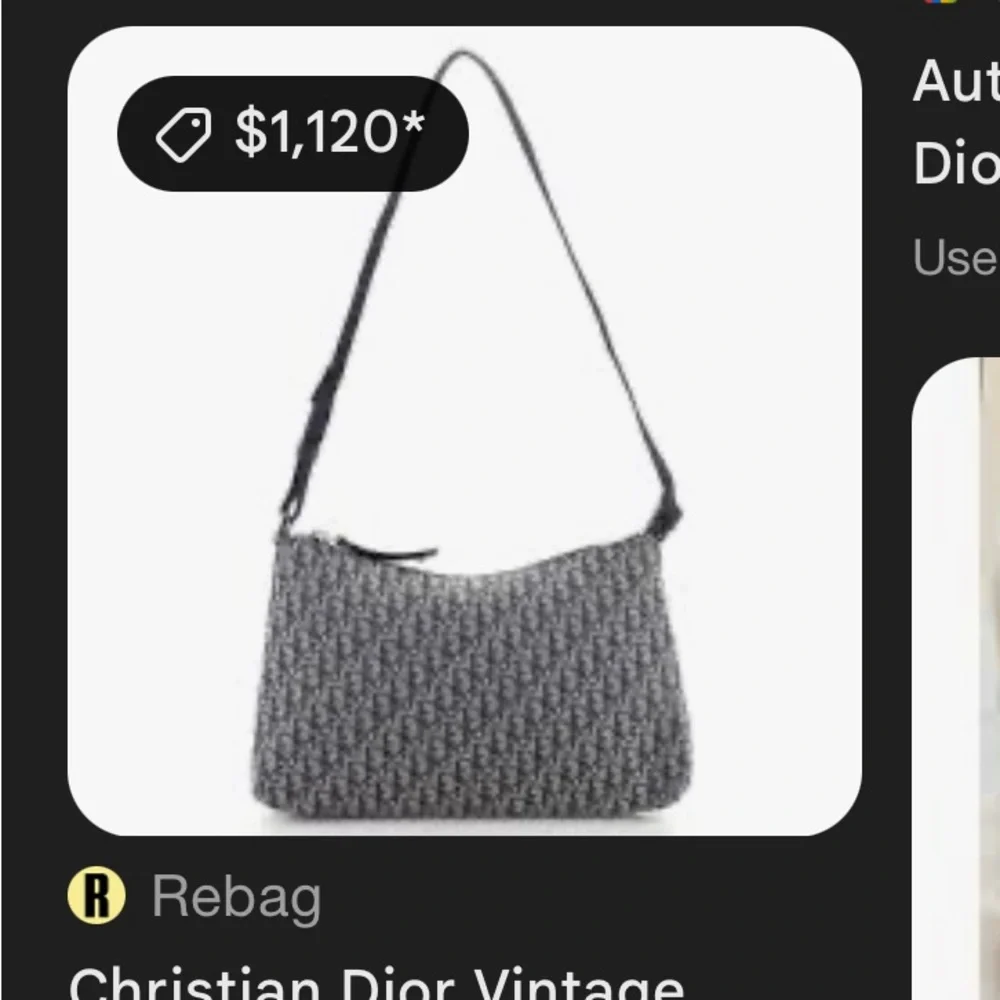 Christian Dior Vintage Trotter Pochette Shoulder Bag Diorissimo Canvas - Picture 10 of 10
